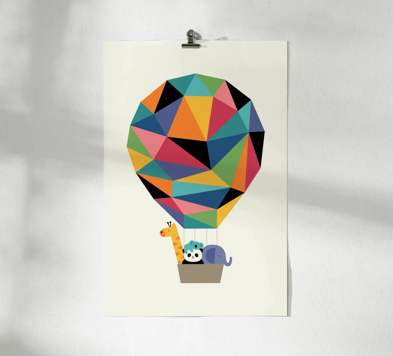 Gemeinsam hoch fliegen Poster mit Aluminium Rahmen von Andy Westface