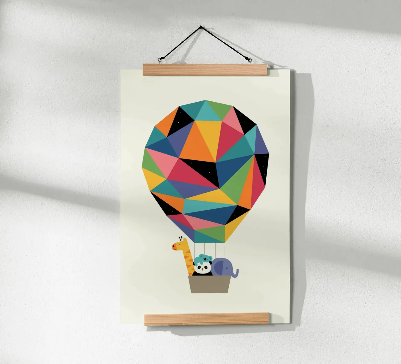 Gemeinsam hoch fliegen Poster mit Aluminium Rahmen von Andy Westface