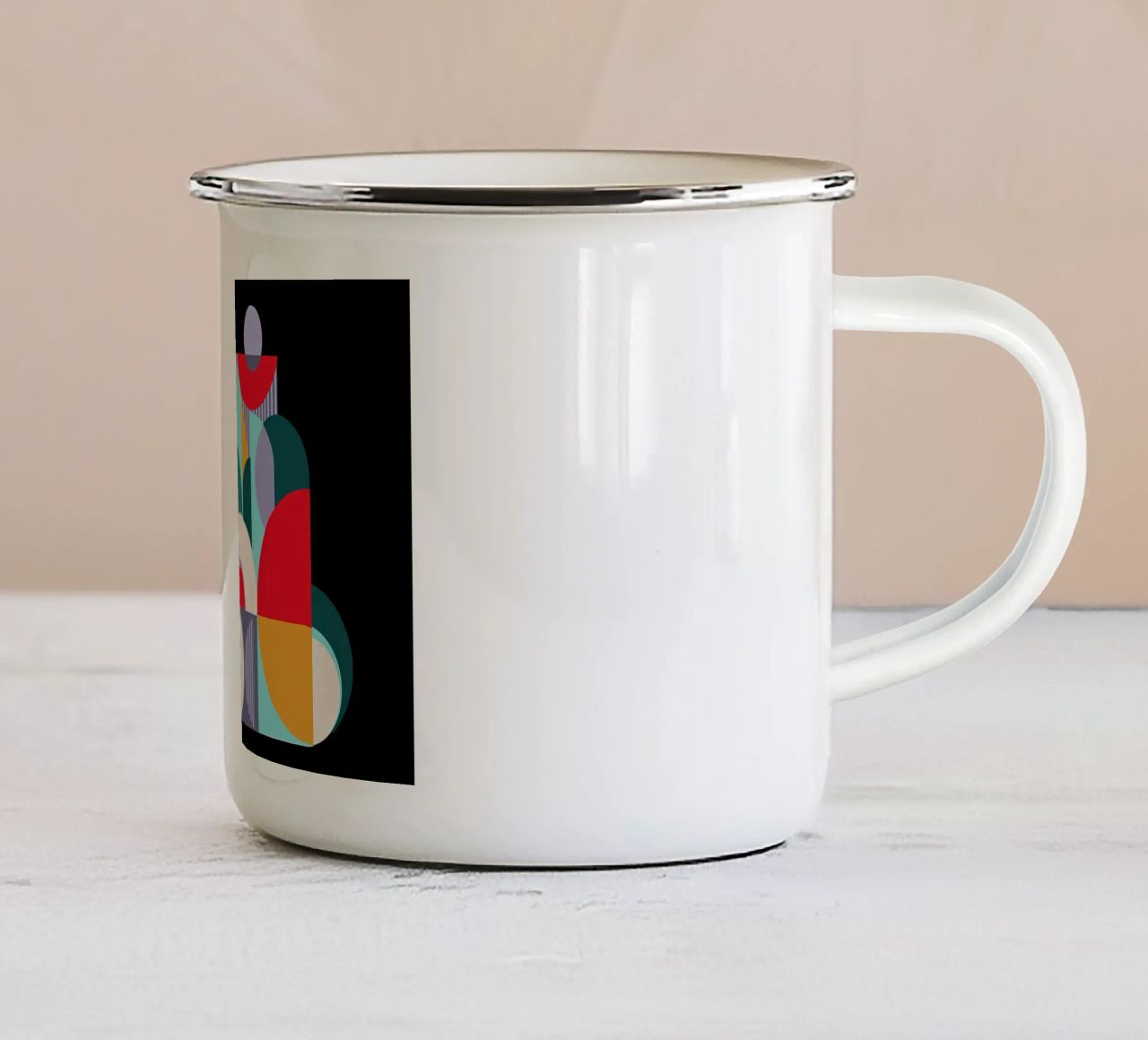 Composizione n. IV 1914 tazza in smalto da Iracheta