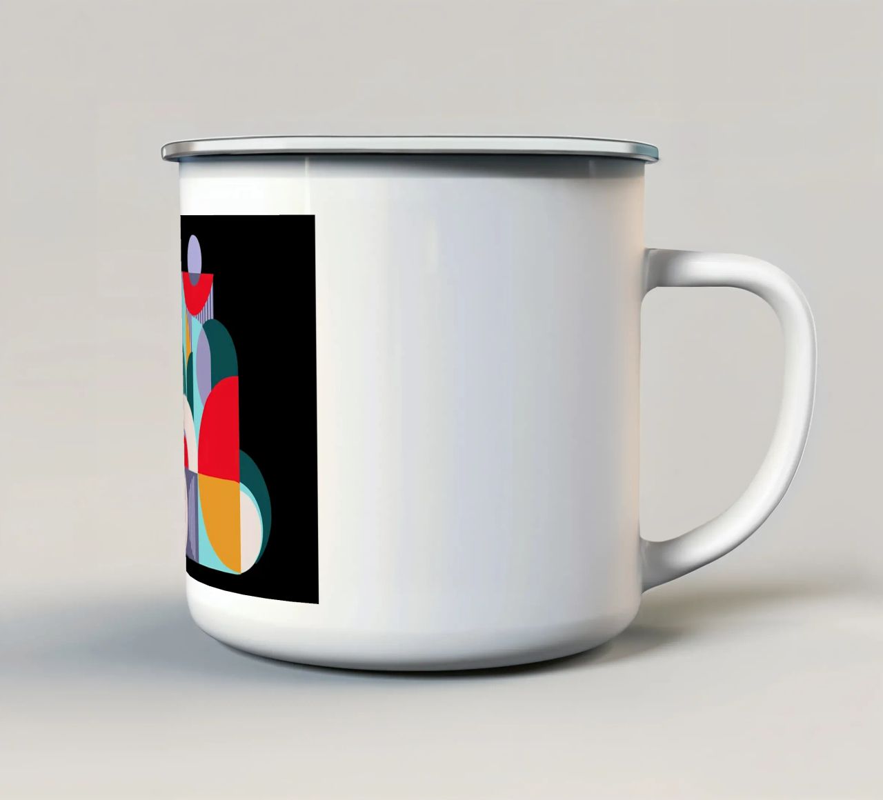 Composizione n. IV 1914 tazza in smalto da Iracheta