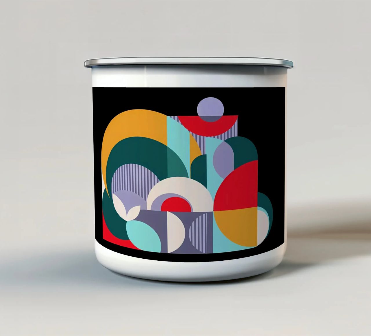 Composizione n. IV 1914 tazza in smalto da Iracheta