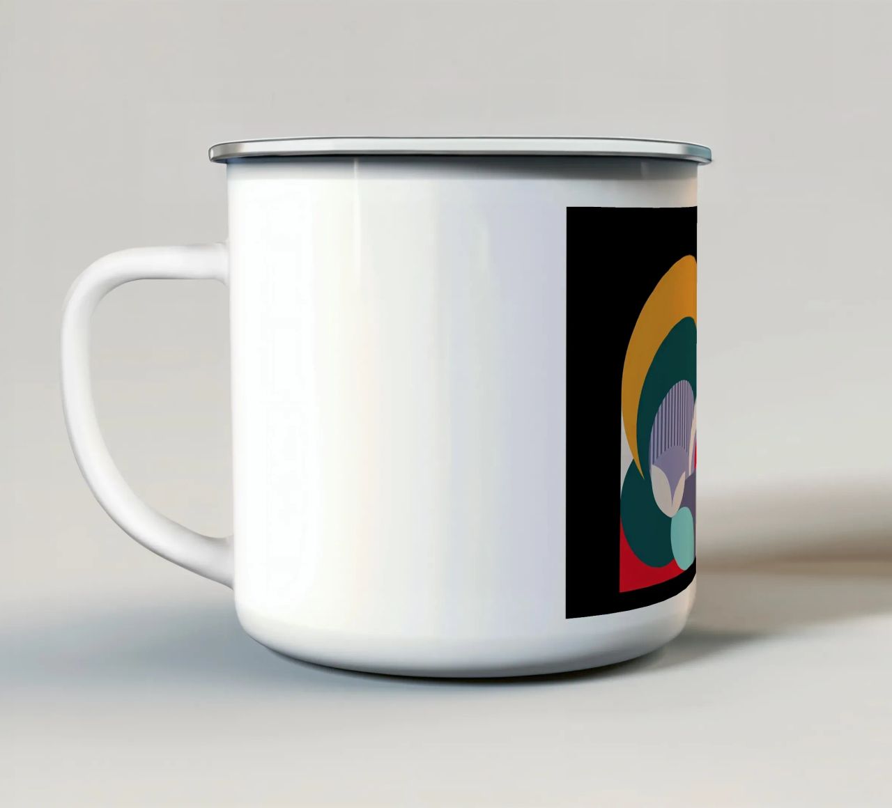 Composizione n. IV 1914 tazza in smalto da Iracheta