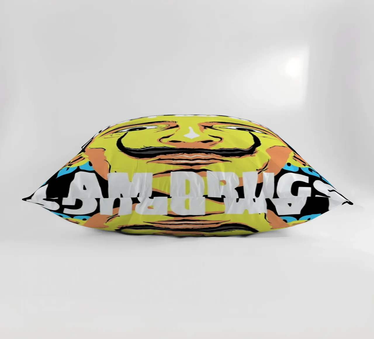 I Am Drugs decorative cushion by Butcher Billy