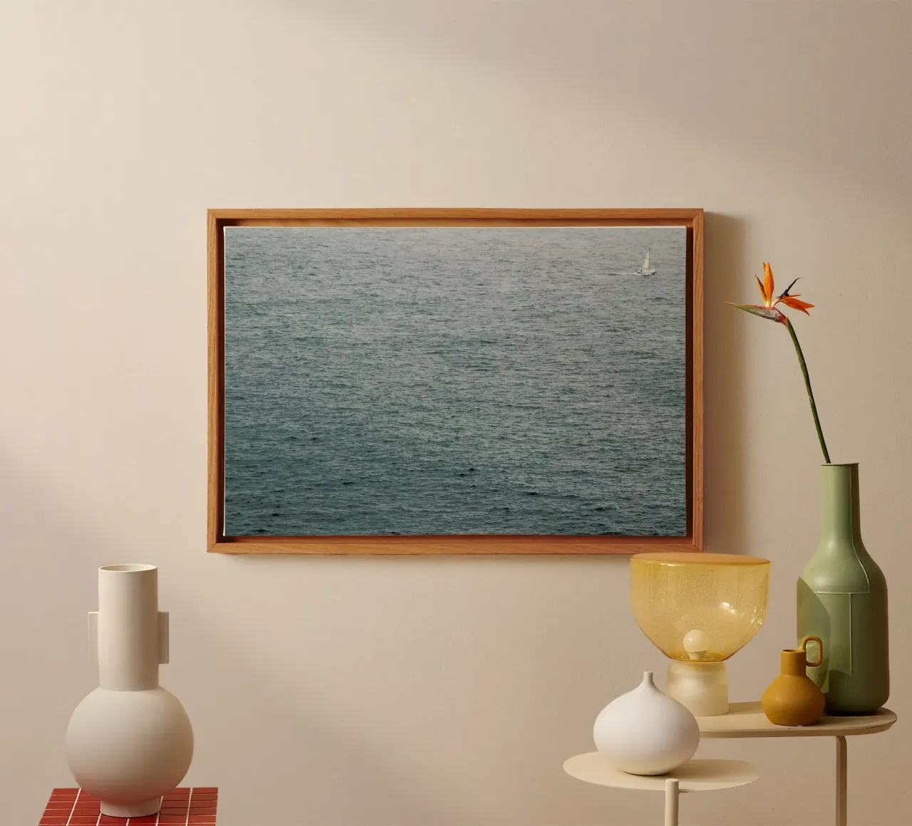 Lost sailor tela con Cornice a cassetta da Nur Mut
