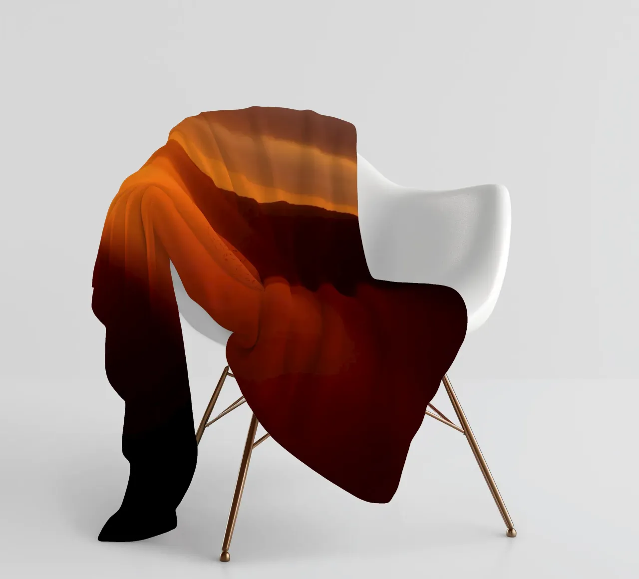 Splendida alba che proietta una luce calda sulle colline coperta in pile da DesignDoodle