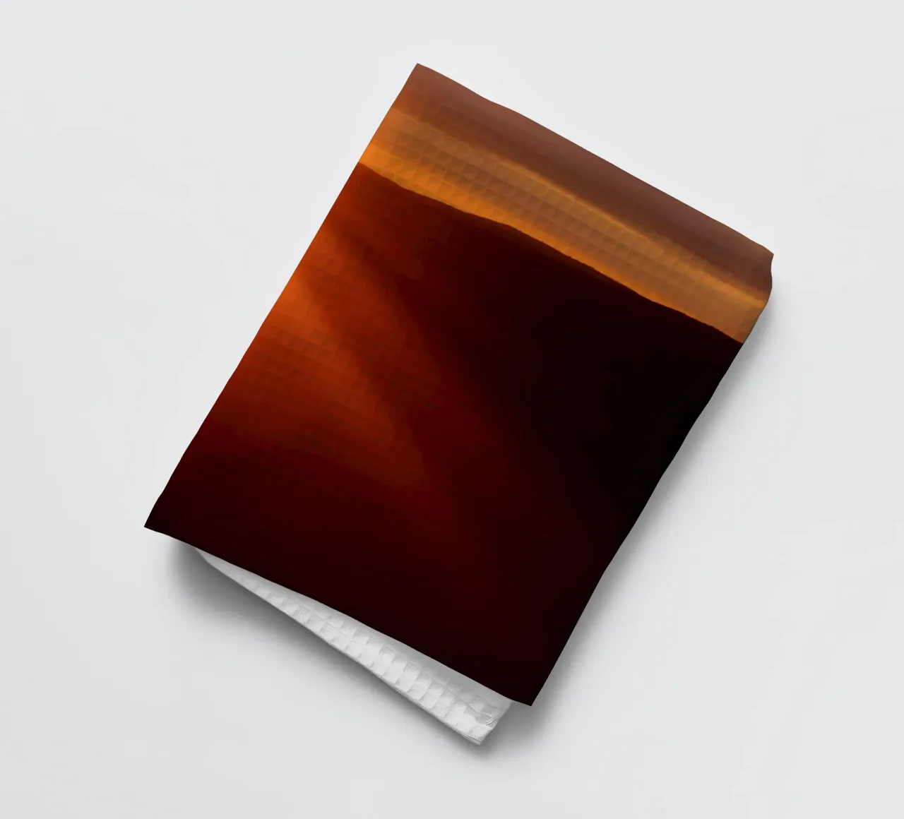 Splendida alba che proietta una luce calda sulle colline canovaccio da cucina da DesignDoodle