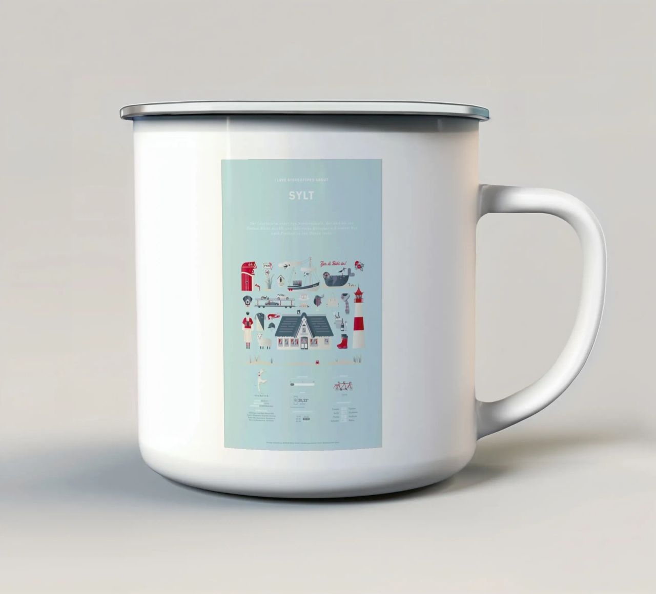 Sylt tazza in smalto da Bureau Bald GmbH