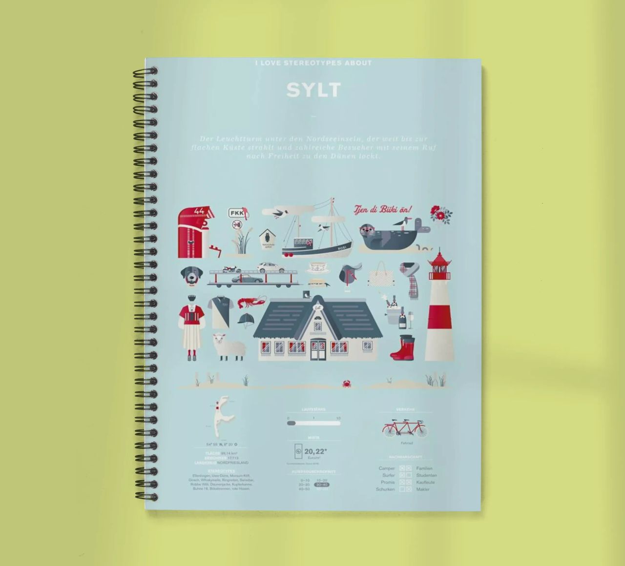 Sylt spiral notebook by Bureau Bald GmbH