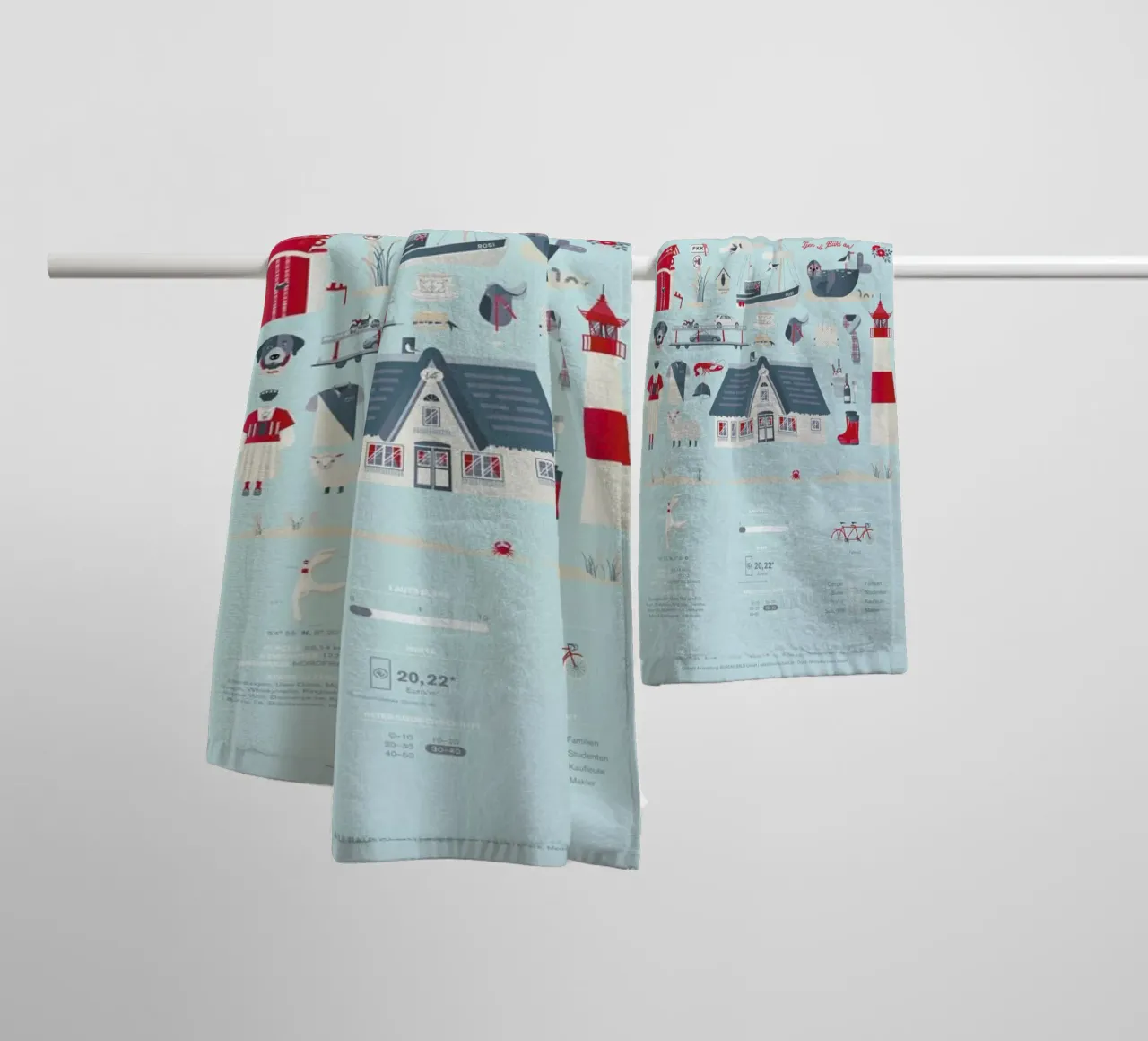 Sylt asciugamano da bagno da Bureau Bald GmbH