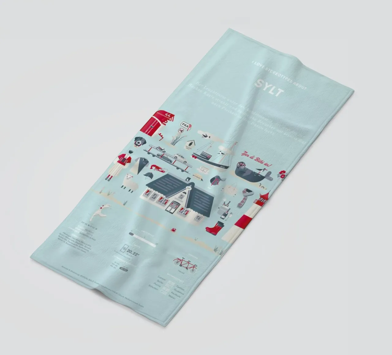 Sylt beach towel by Bureau Bald GmbH