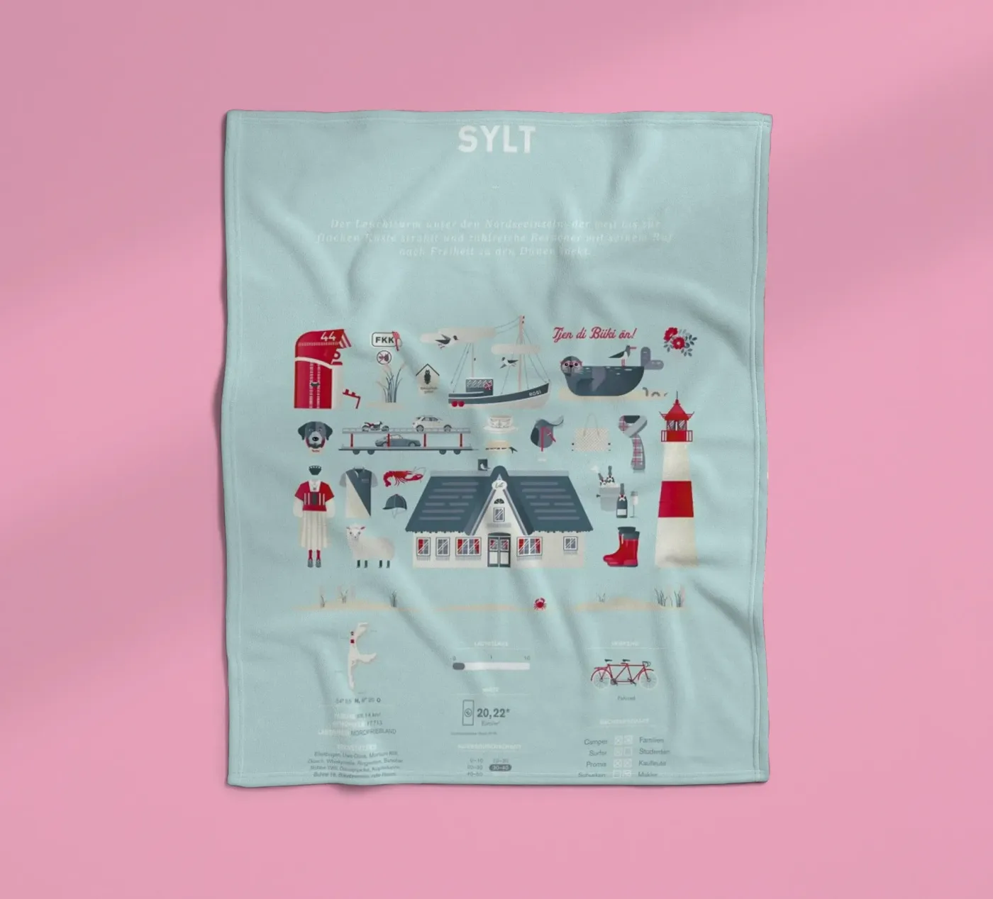 Sylt fleecedeken van Bureau Bald GmbH
