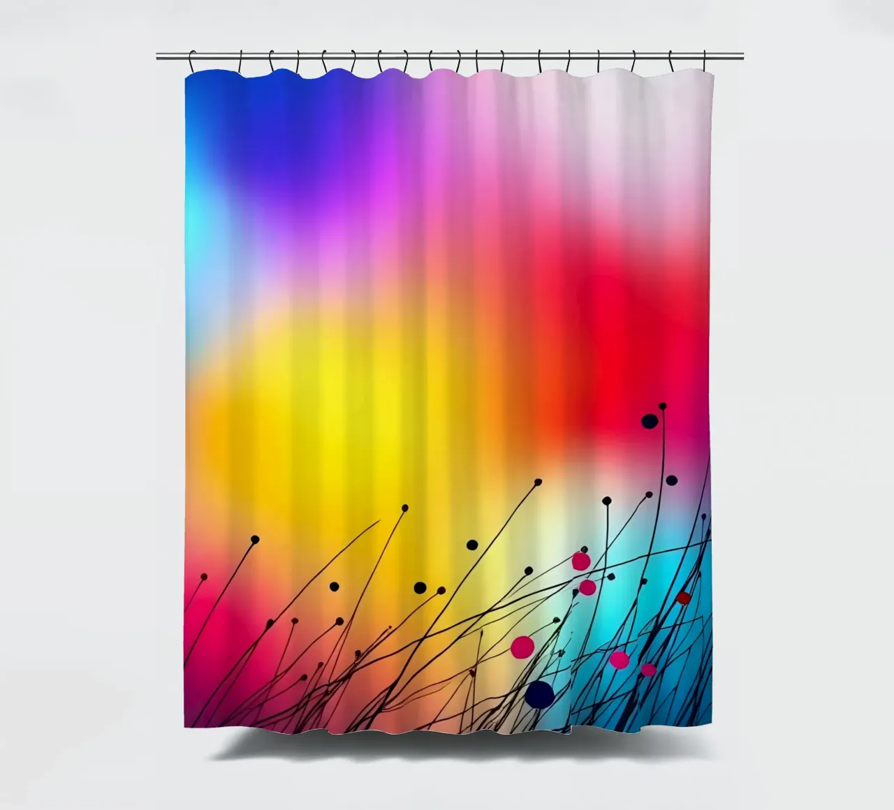 Gioco di colori_9 tenda da doccia da Farb- und Blütenzauber by LK