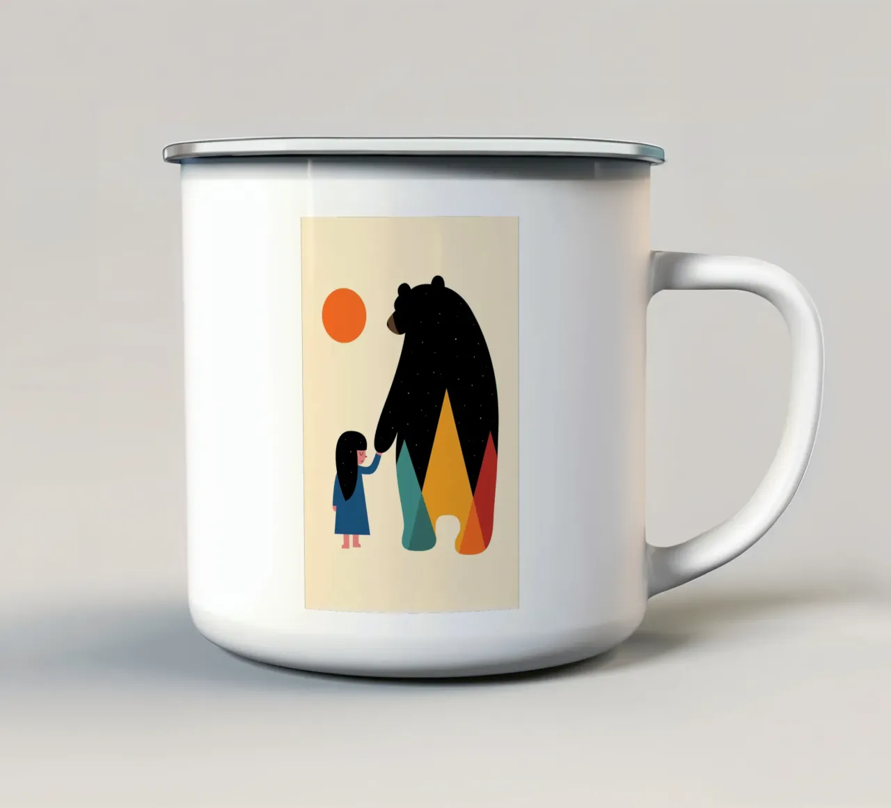 Vai a casa tazza in smalto da Andy Westface