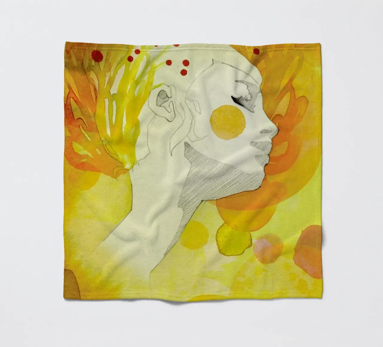 Summer fleece blanket by Ekaterina Koroleva