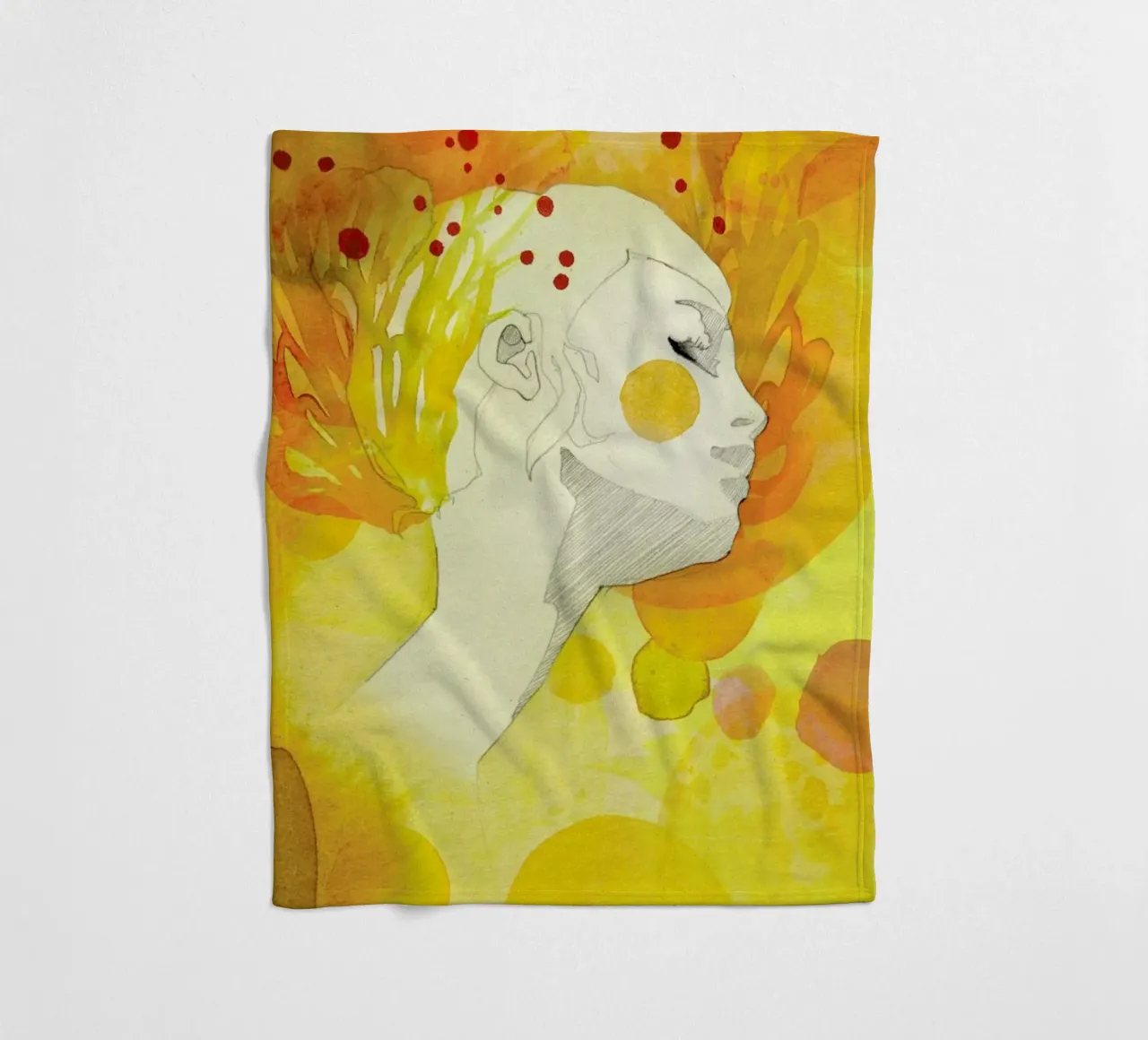 Summer fleece blanket by Ekaterina Koroleva
