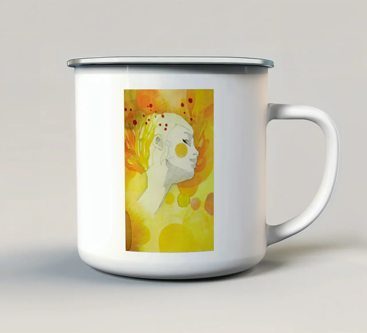 Summer tazza in smalto da Ekaterina Koroleva