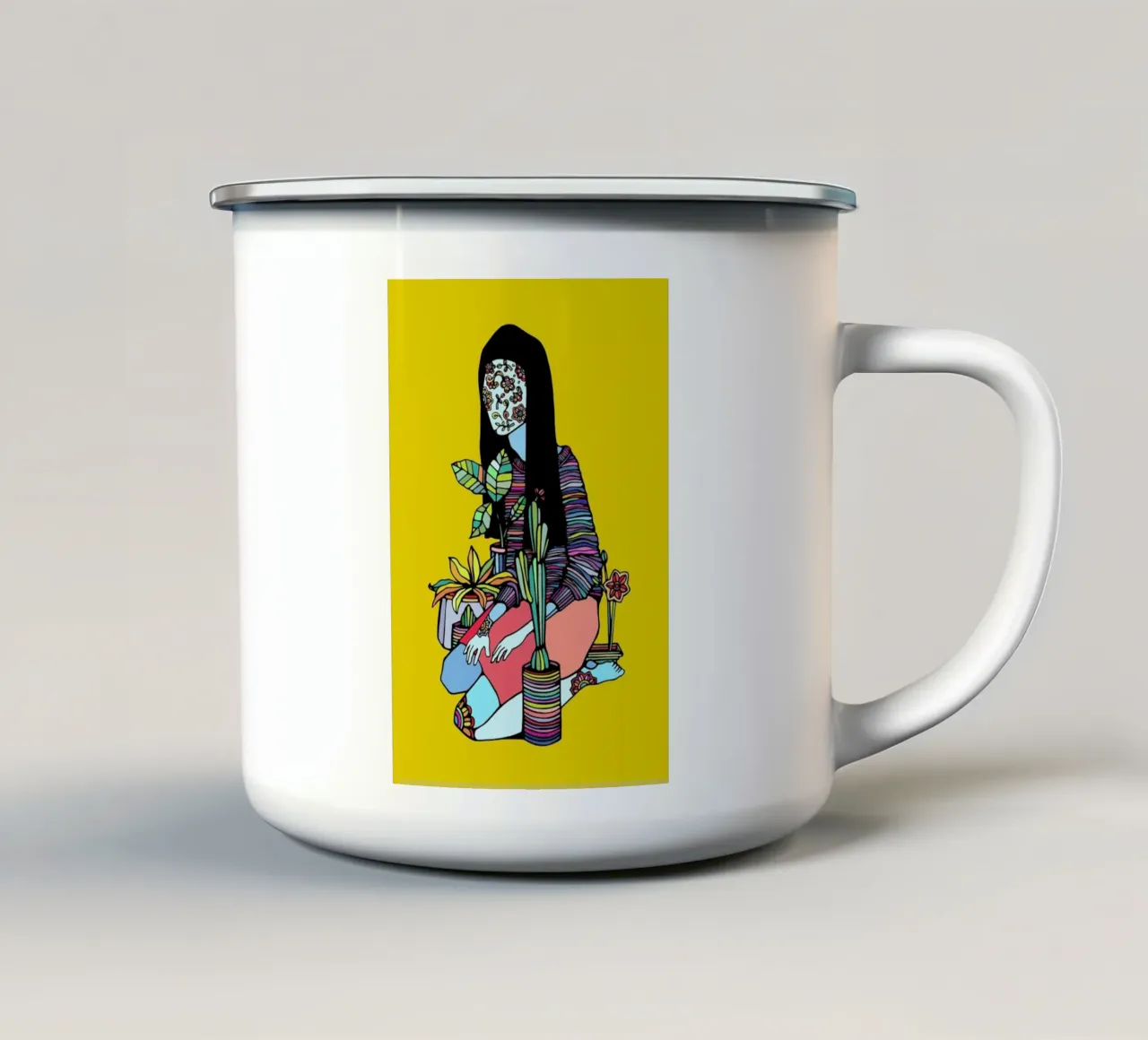 Blossoming tazza in smalto da Ninhol