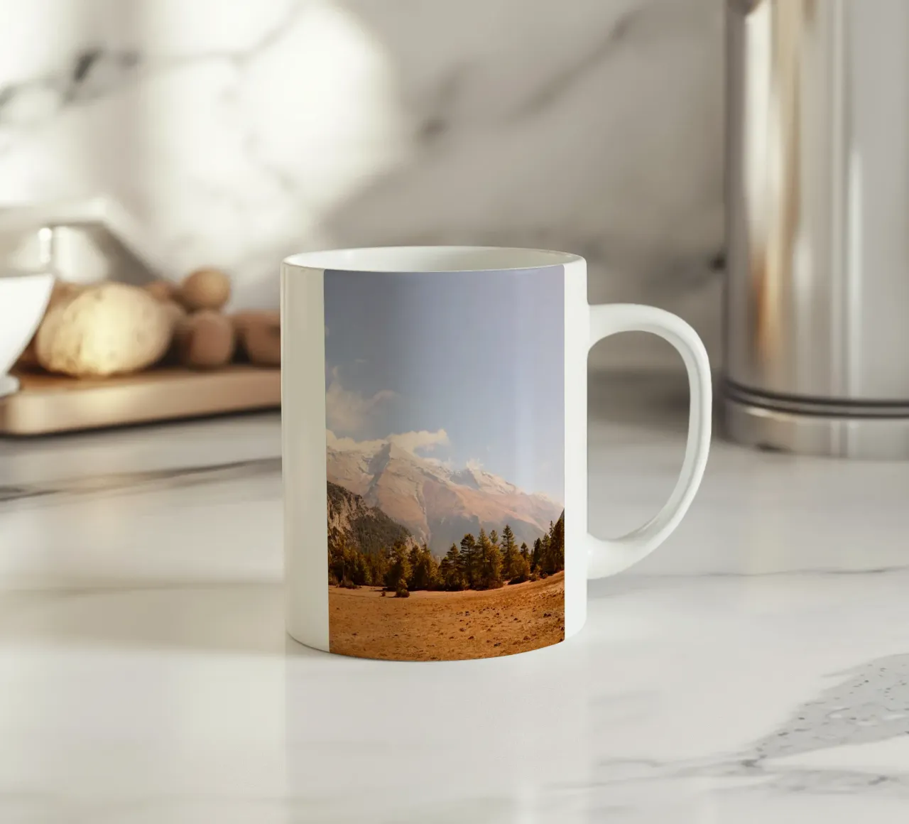 Golden Annapurna Highlights tazza in ceramica da FujiPrints
