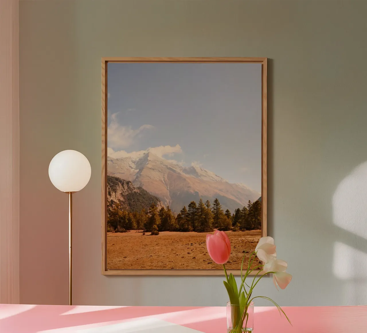 Golden Annapurna Highlights forex-plaat van FujiPrints