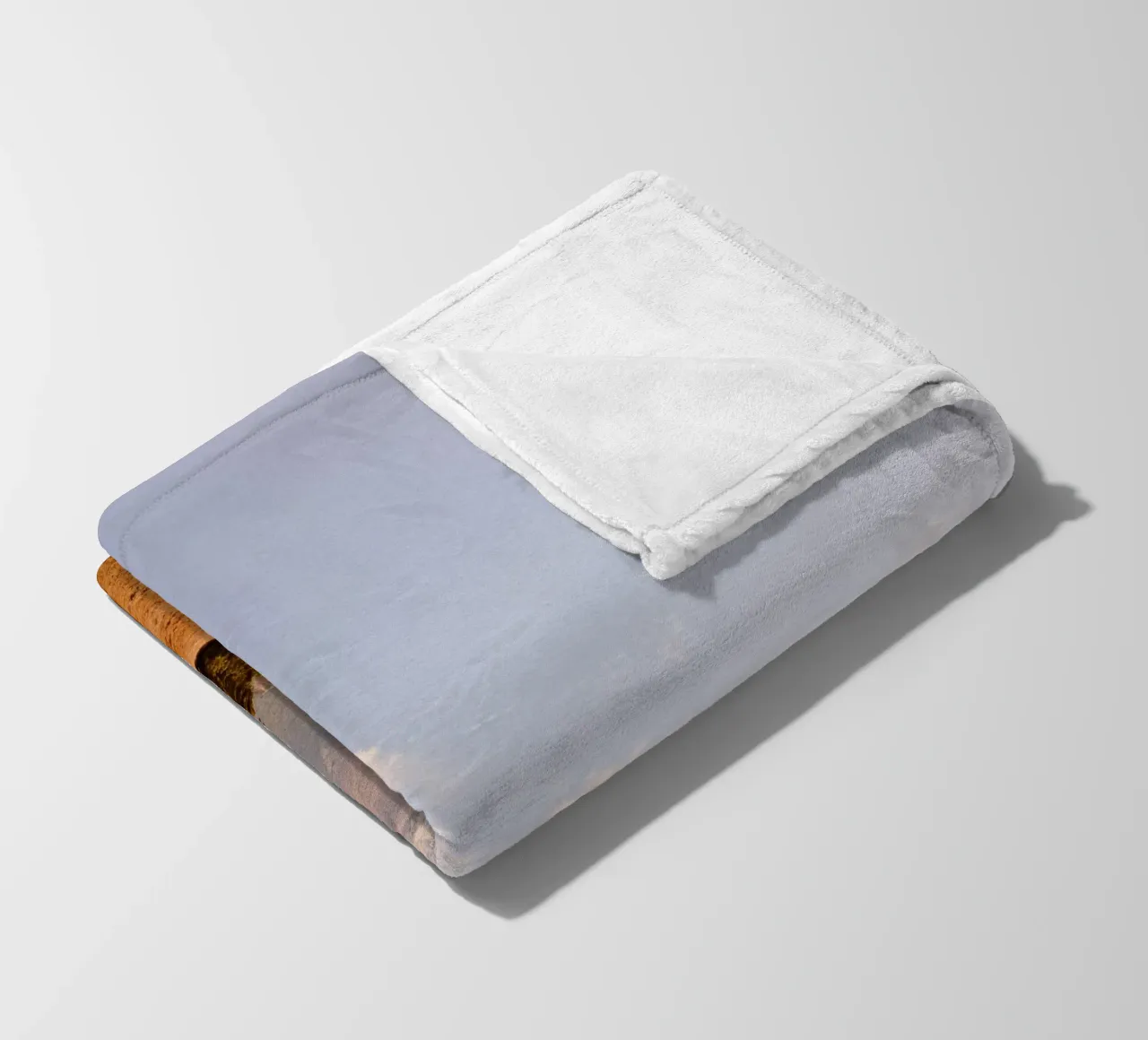 Golden Annapurna Highlights fleece blanket by FujiPrints