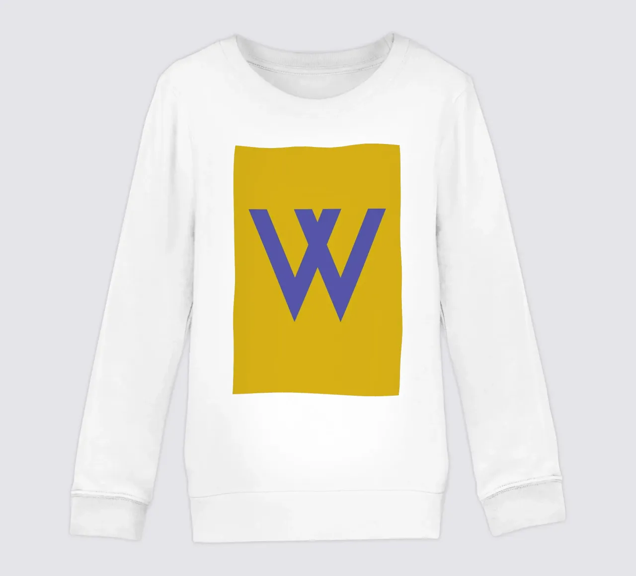 Yellow Letter W Kinder Sweatshirt von Studio One