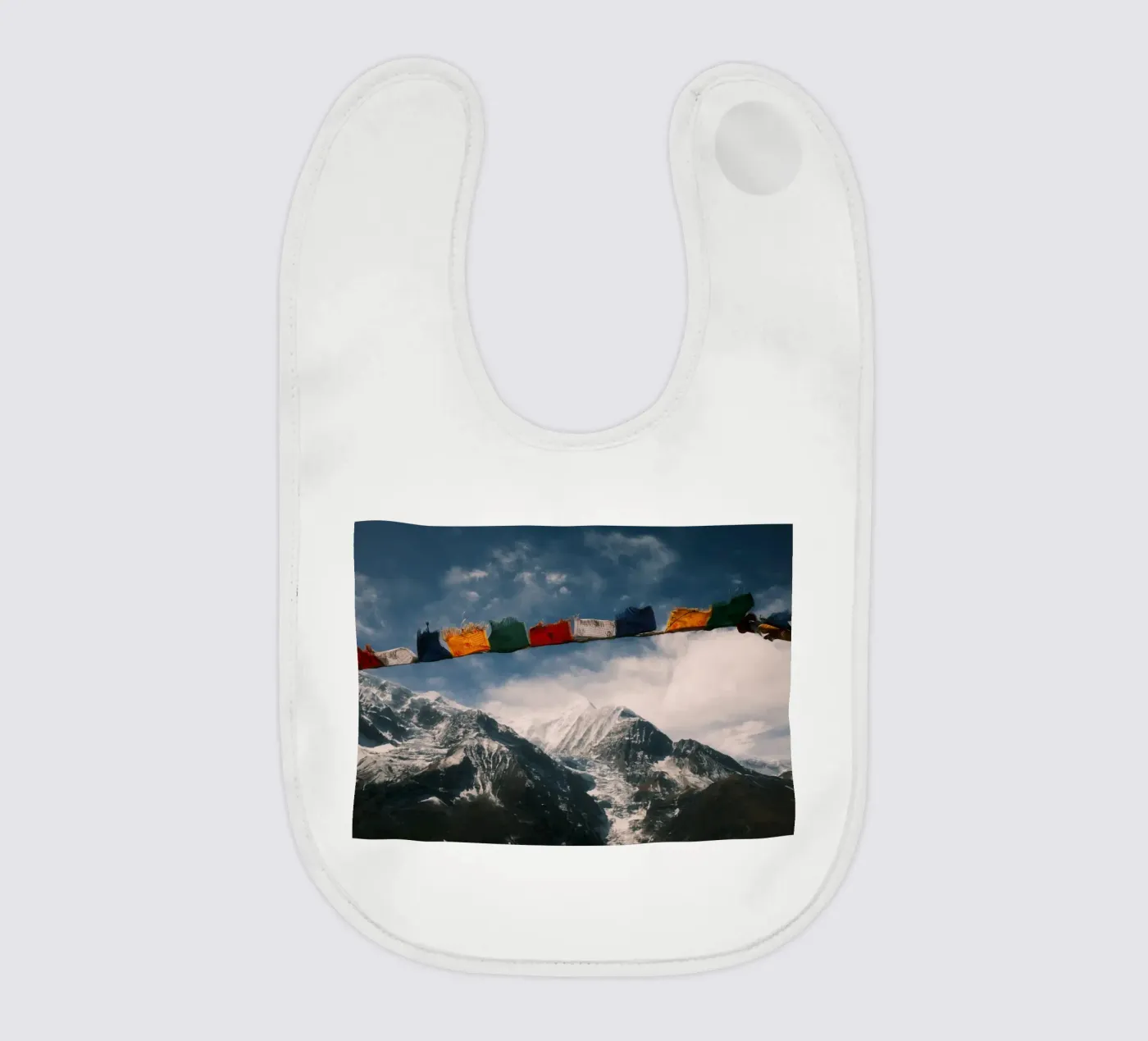 Summit Prayer baby bib by FujiPrints