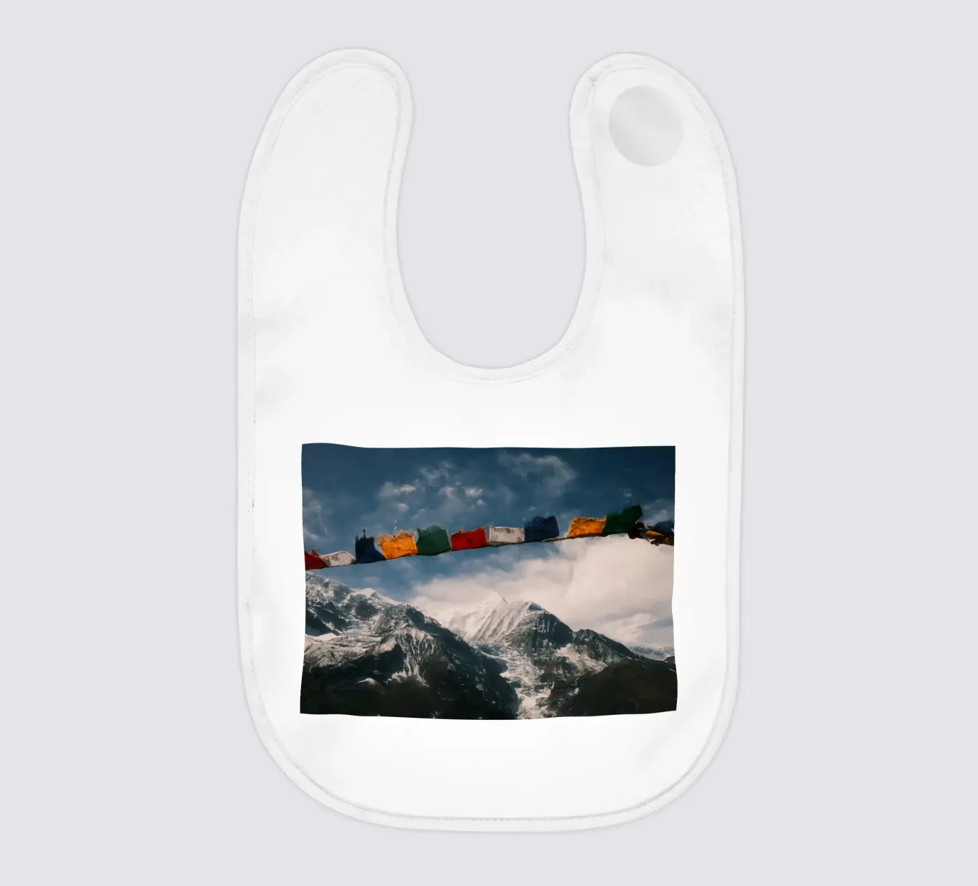 Summit Prayer baby bib by FujiPrints