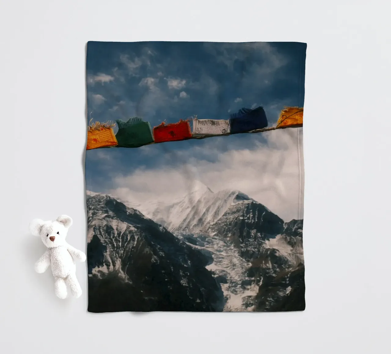 Summit Prayer fleece blanket by FujiPrints