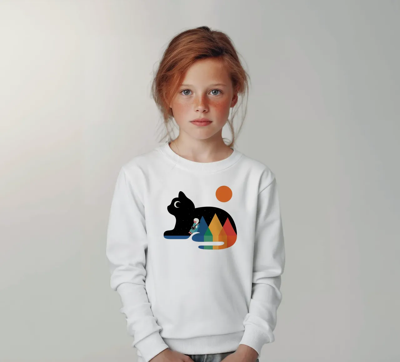 Mondschein-Serenade Kinder Sweatshirt von Andy Westface