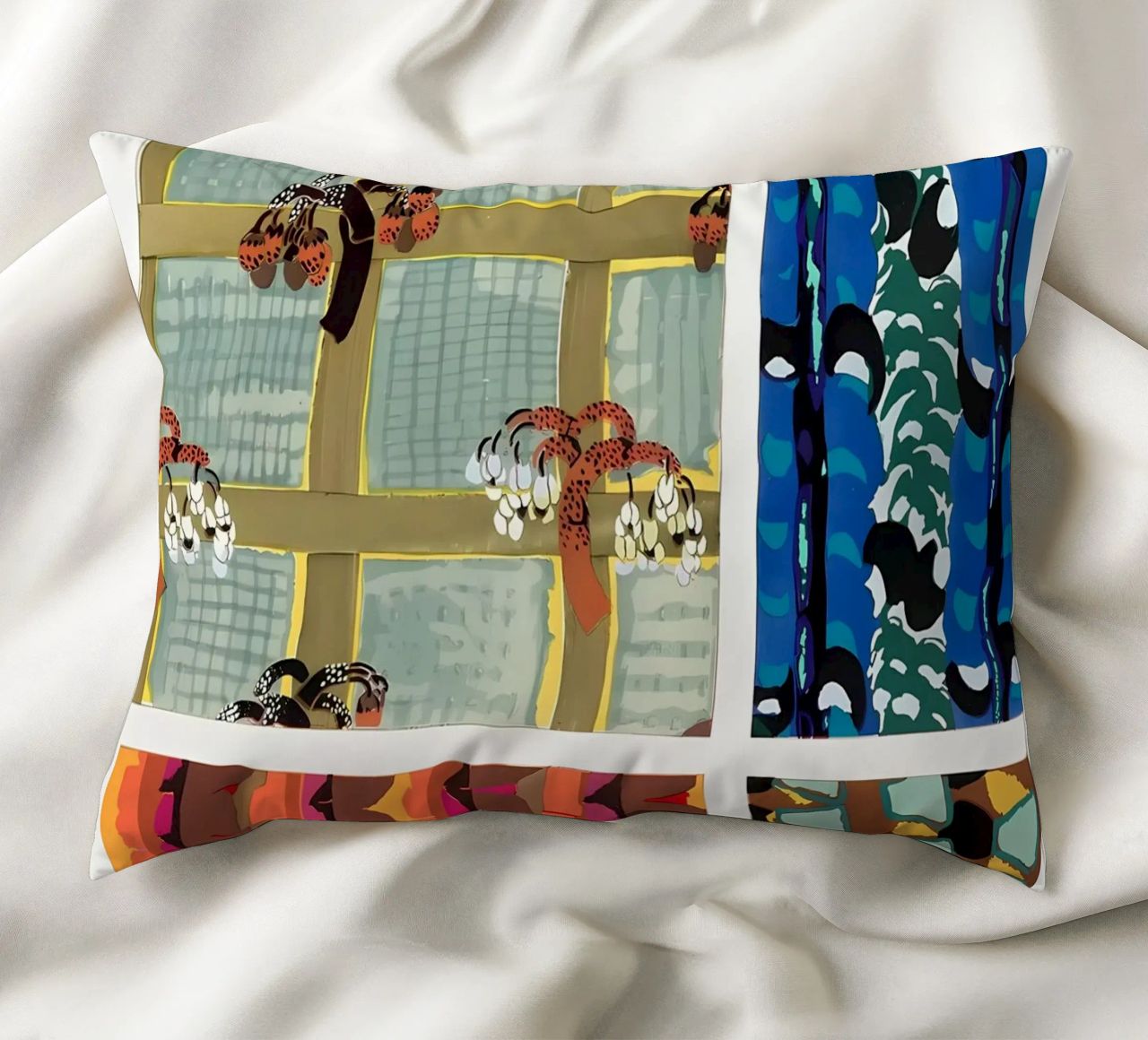 Carte de la ville de Londres Bauhaus coussin de Iracheta