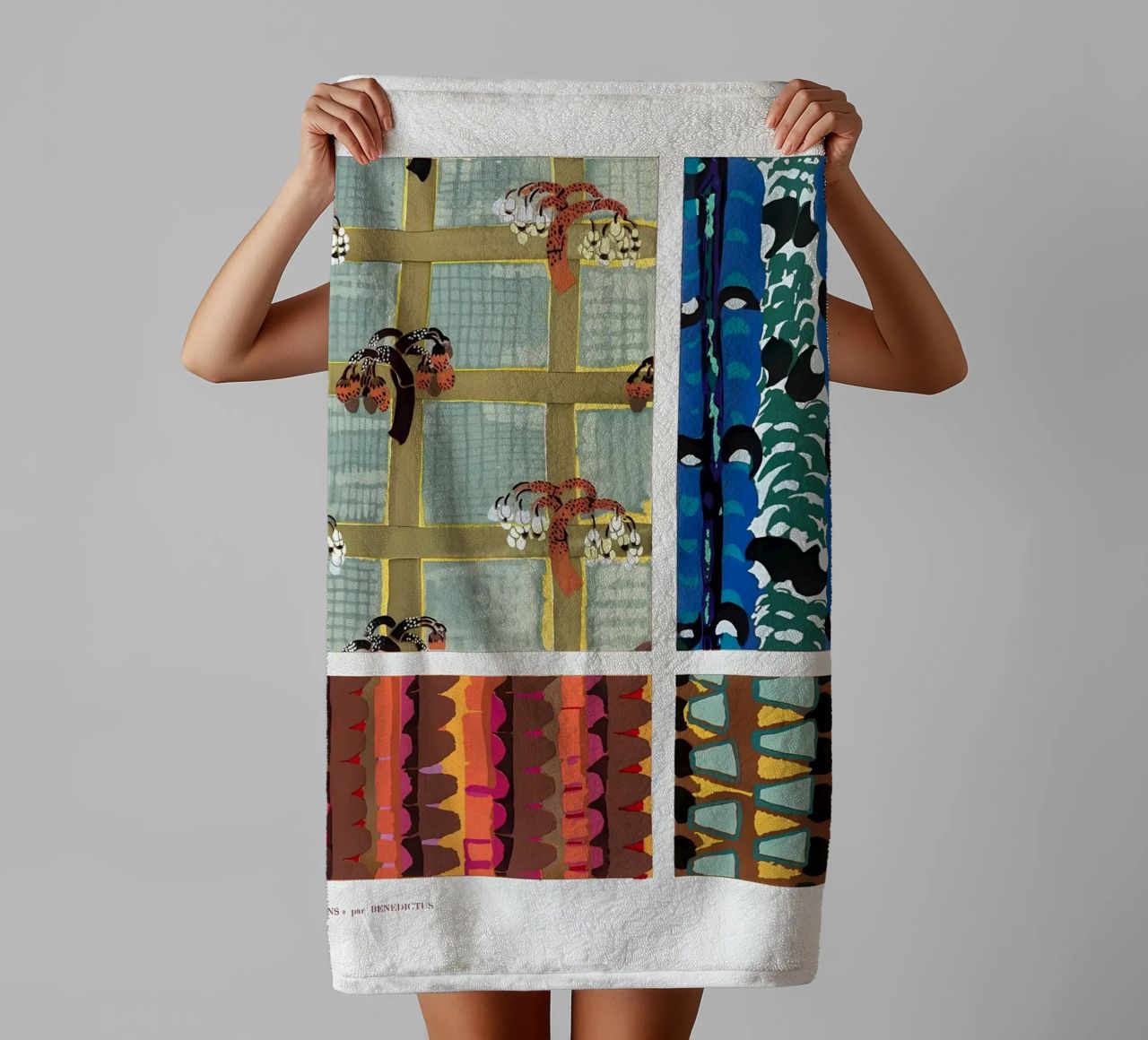 London City Map Bauhaus towel by Iracheta