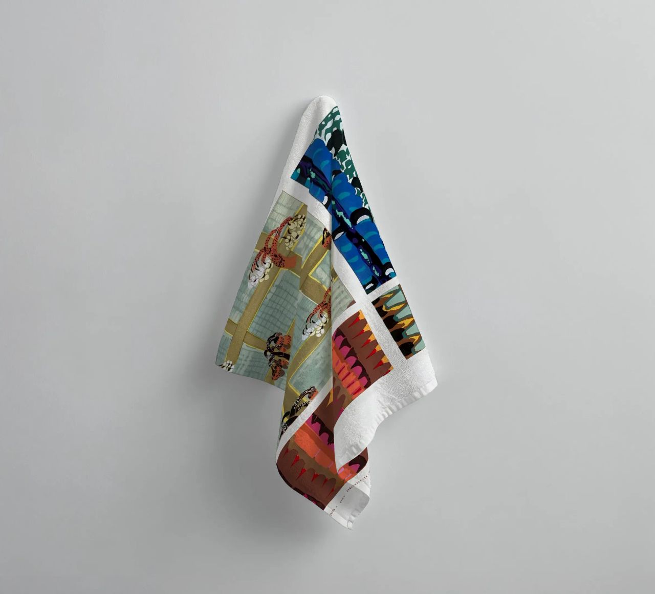 London City Map Bauhaus towel by Iracheta