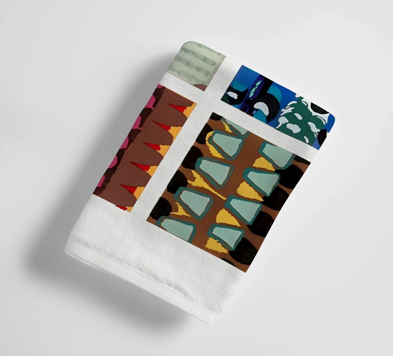London City Map Bauhaus towel by Iracheta