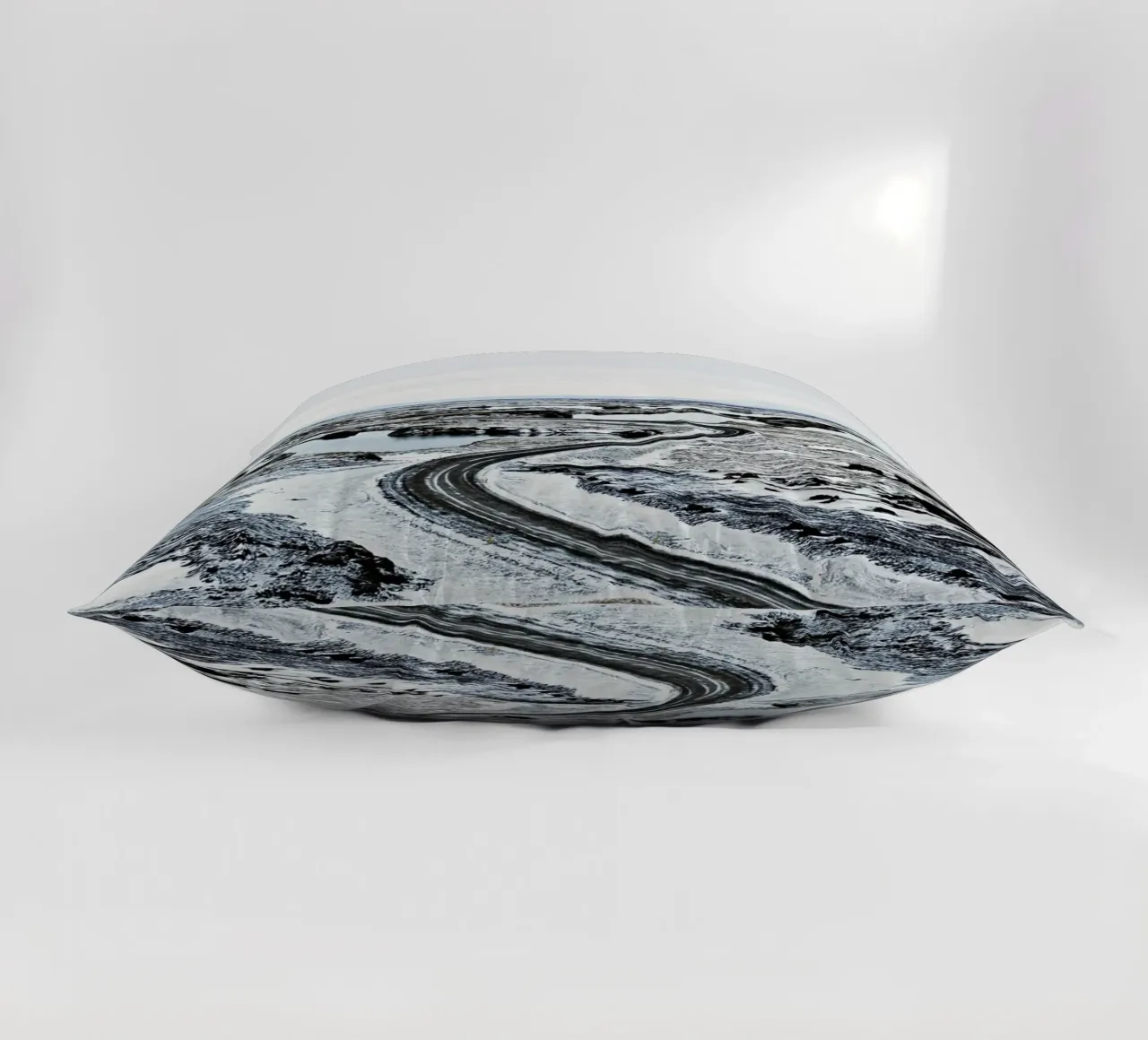 Near Mývatn decorative cushion by Nur Mut