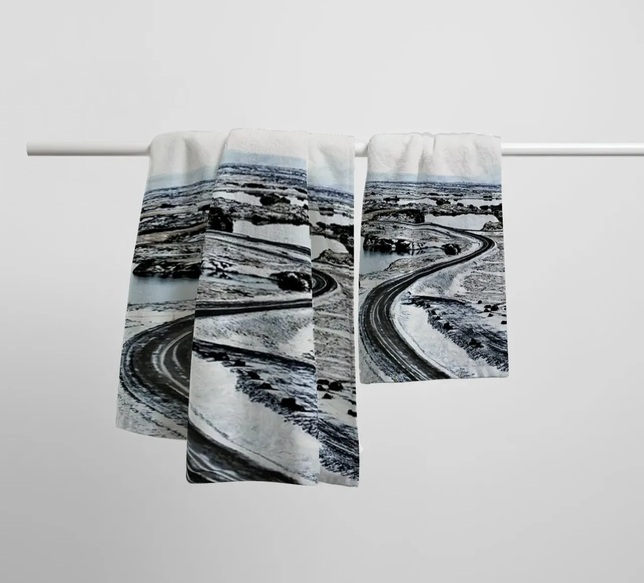 Near Mývatn towel by Nur Mut