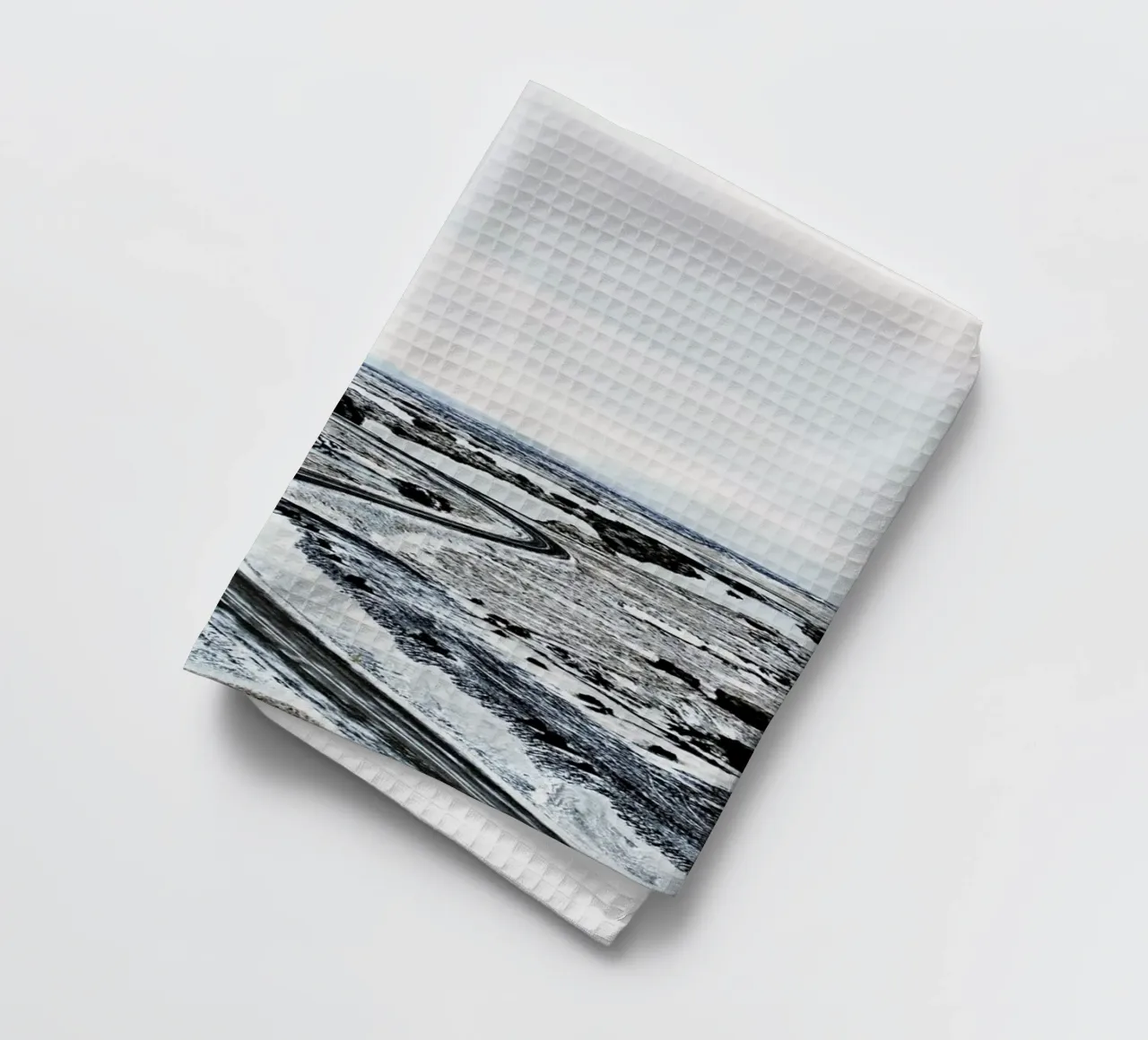 Near Mývatn tea towel by Nur Mut
