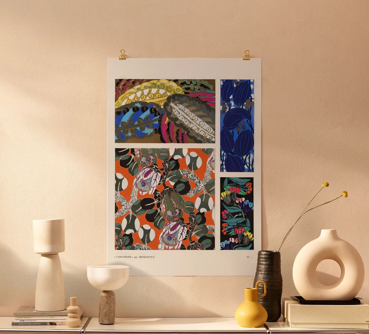 Vintage Art Deco Pattern poster by Iracheta