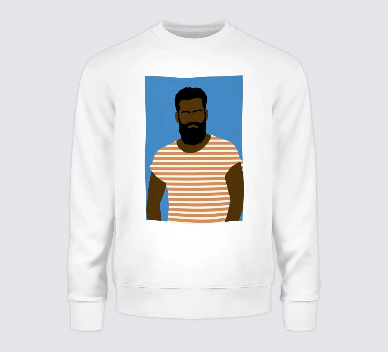 Man with Striped Shirt sudadera de Rosi Feist