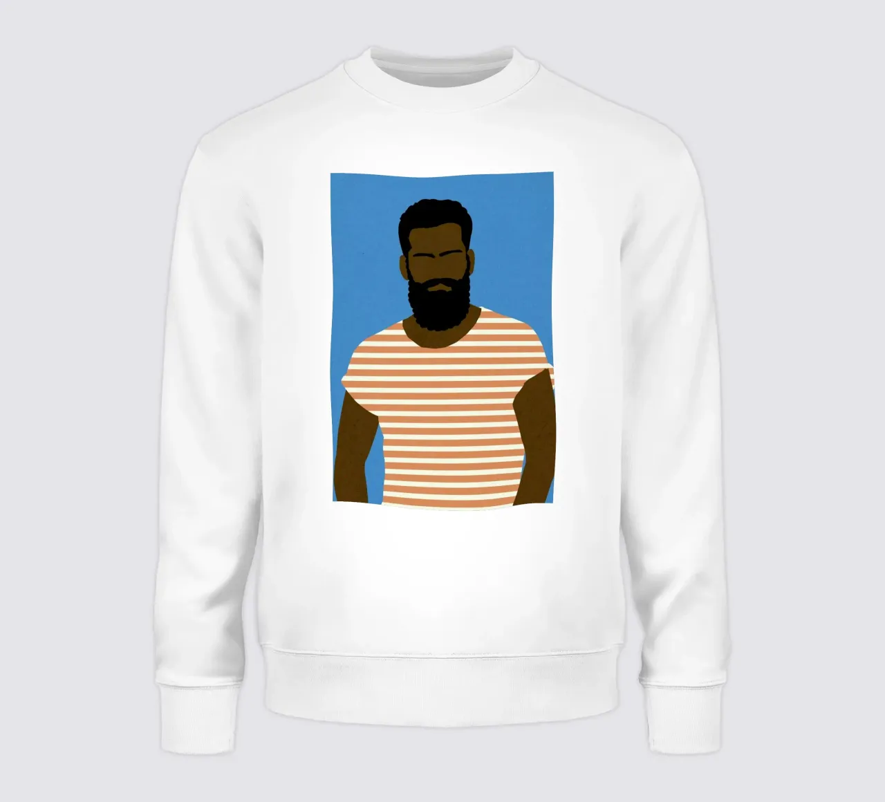 Man with Striped Shirt sudadera de Rosi Feist