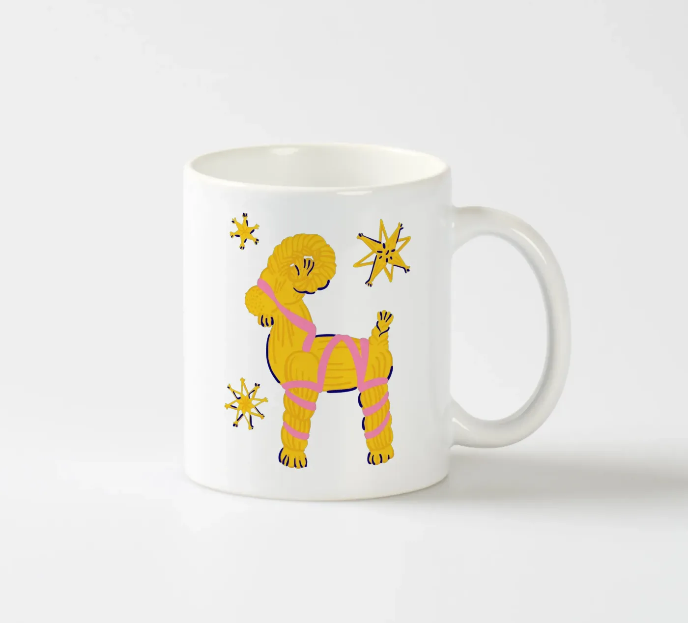 Yuletide ceramic mug by Lidia Blomgren