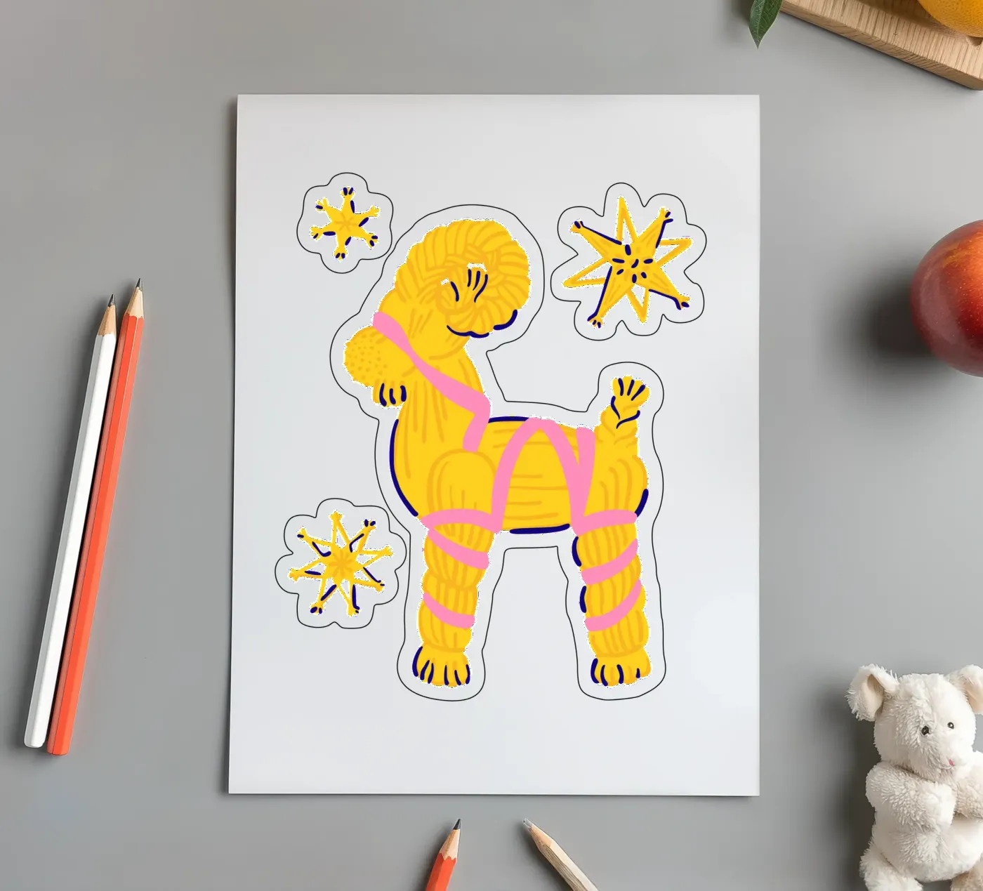 Yuletide sticker sheet by Lidia Blomgren