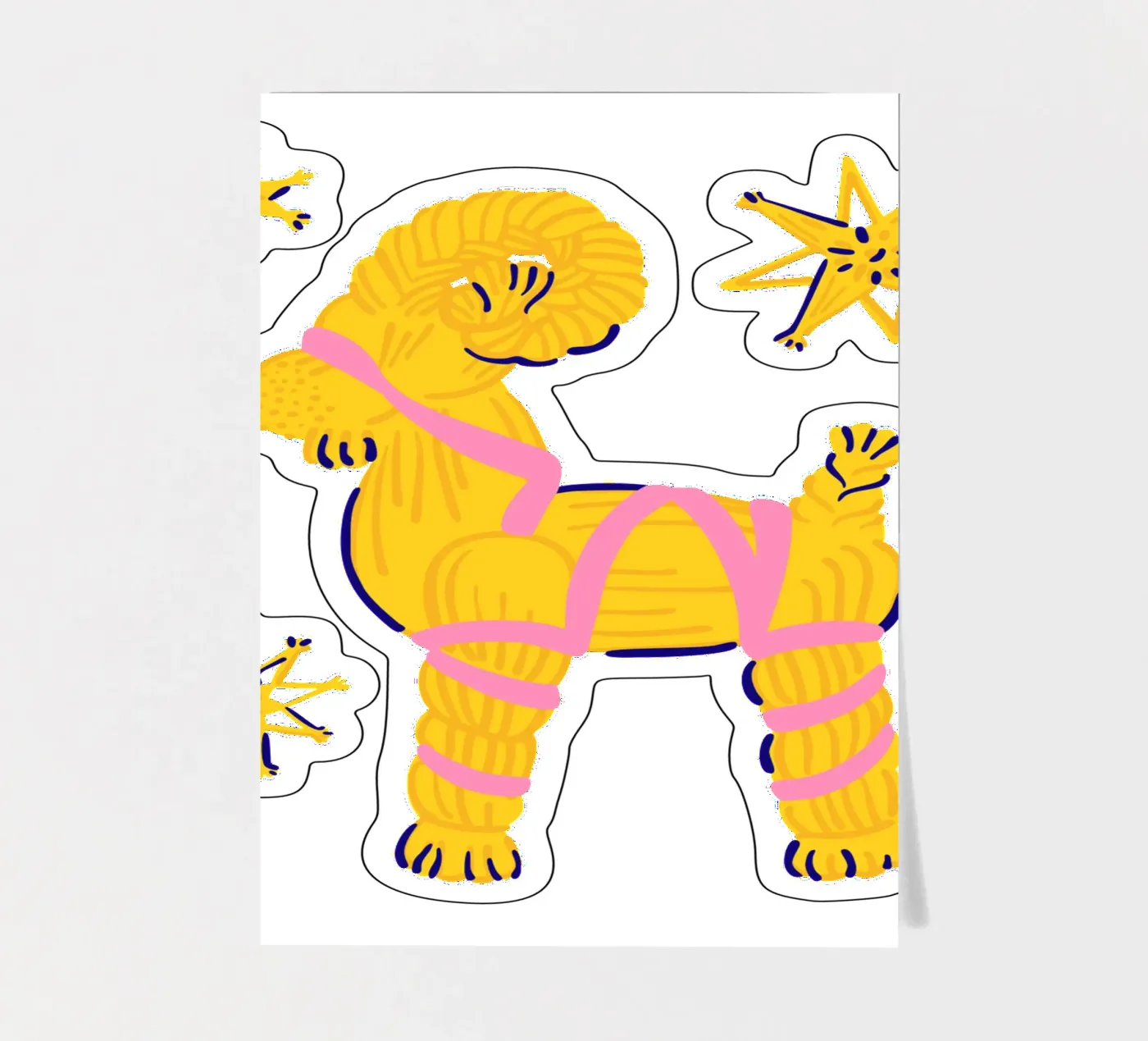 Yuletide sticker sheet by Lidia Blomgren