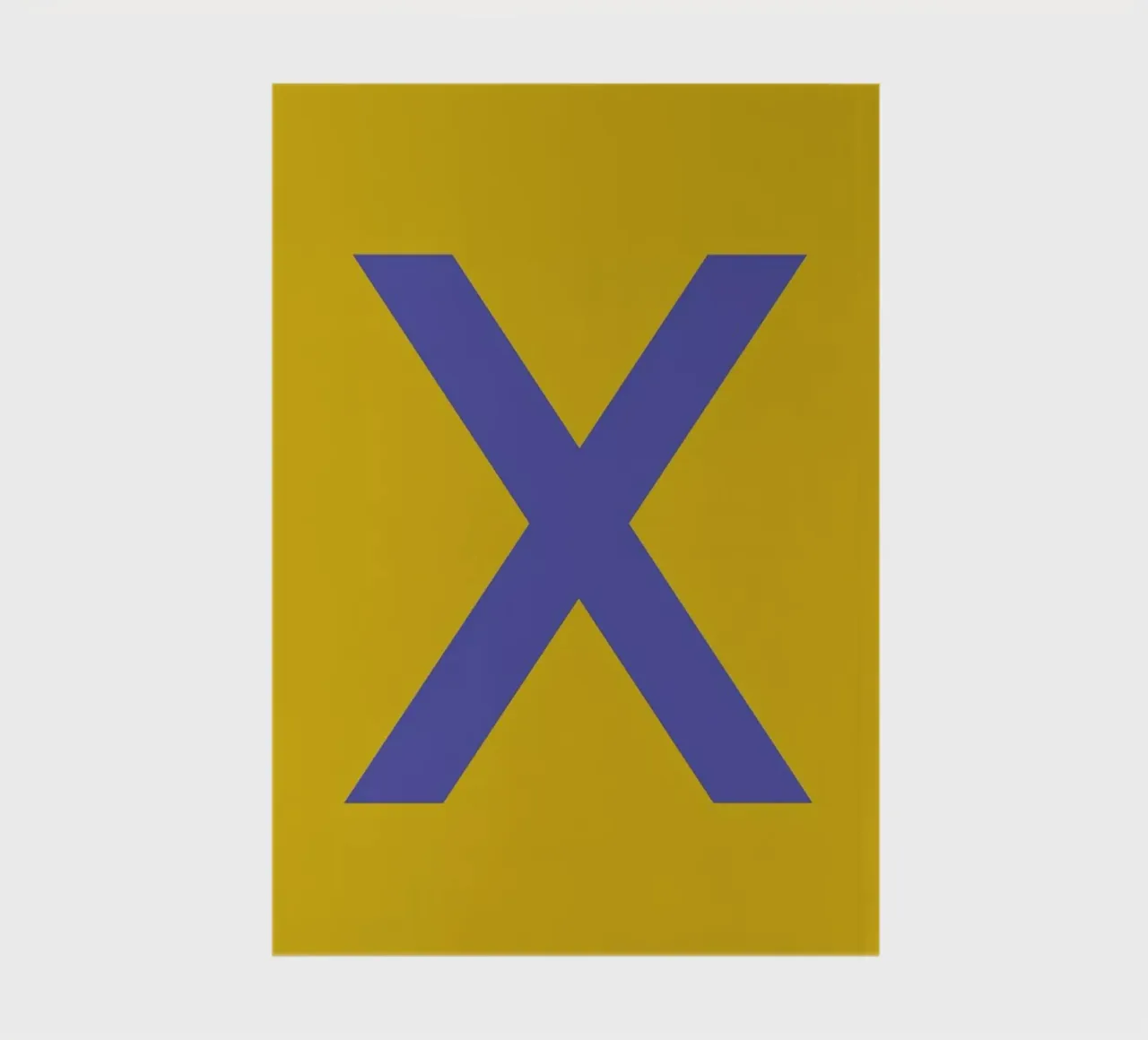 Yellow Letter X Notizbuch von Studio One