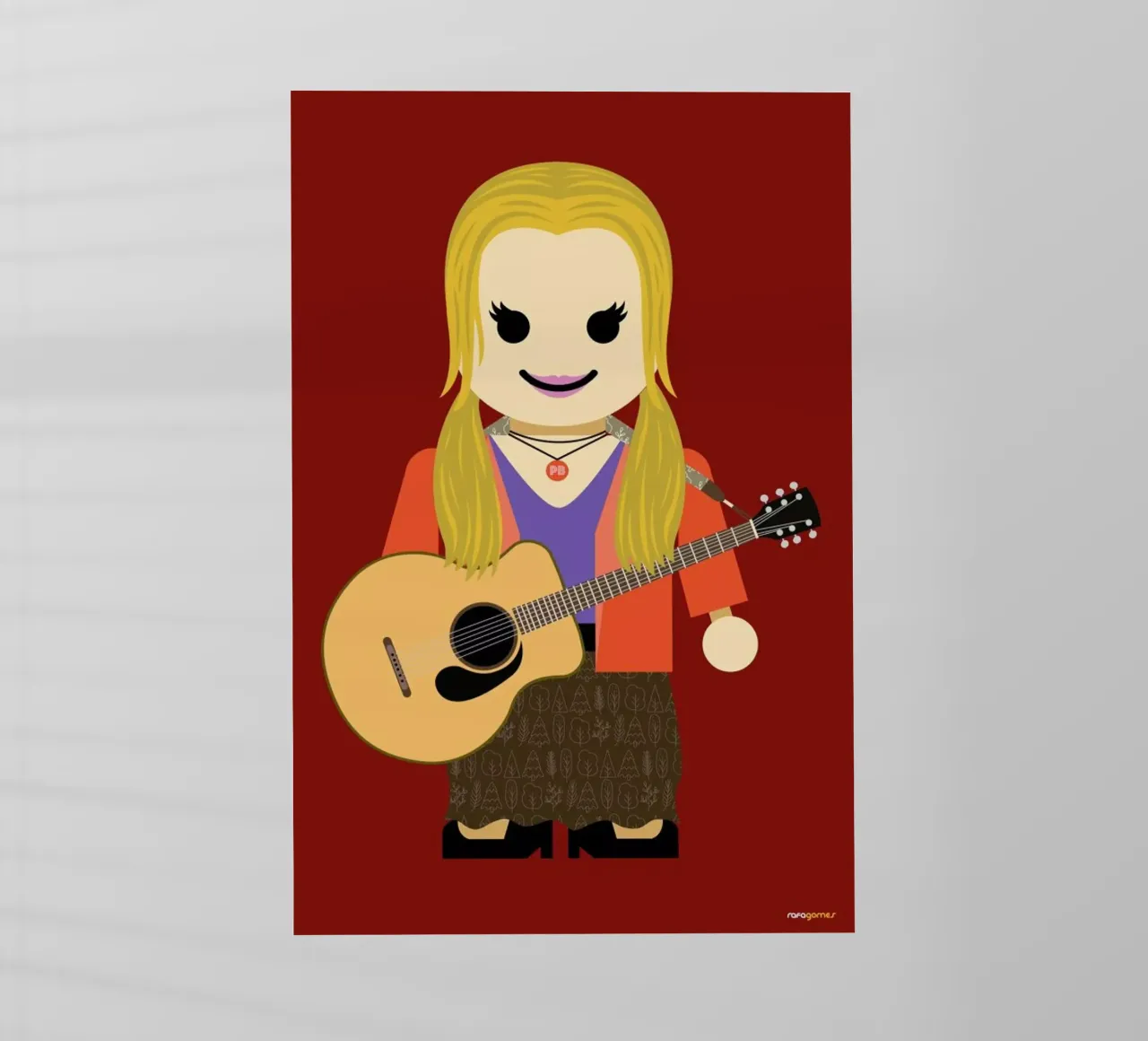 Phoebe Buffay Toy pellicola backlit da Rafa Gomes