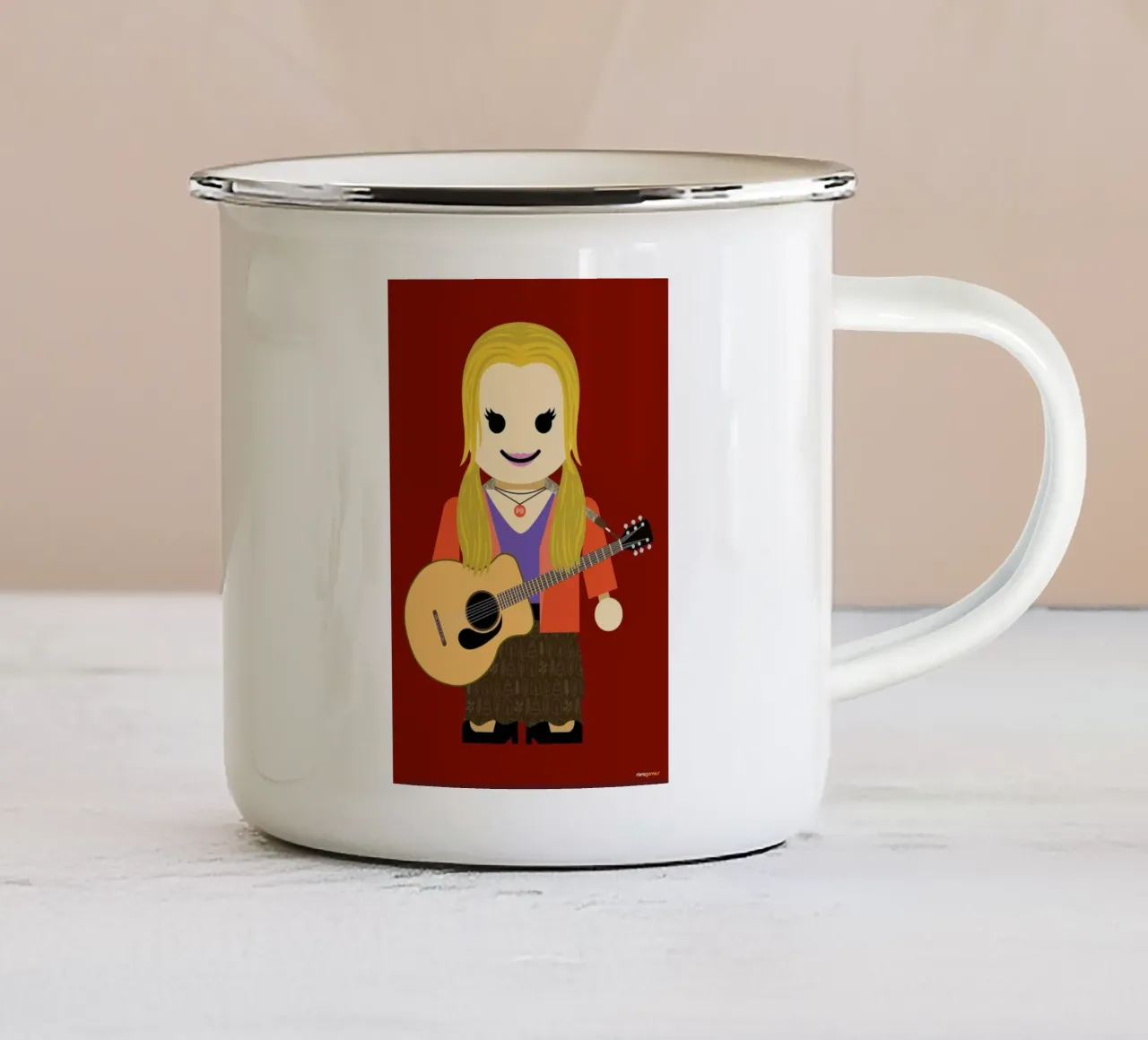 Phoebe Buffay Toy tazza in smalto da Rafa Gomes
