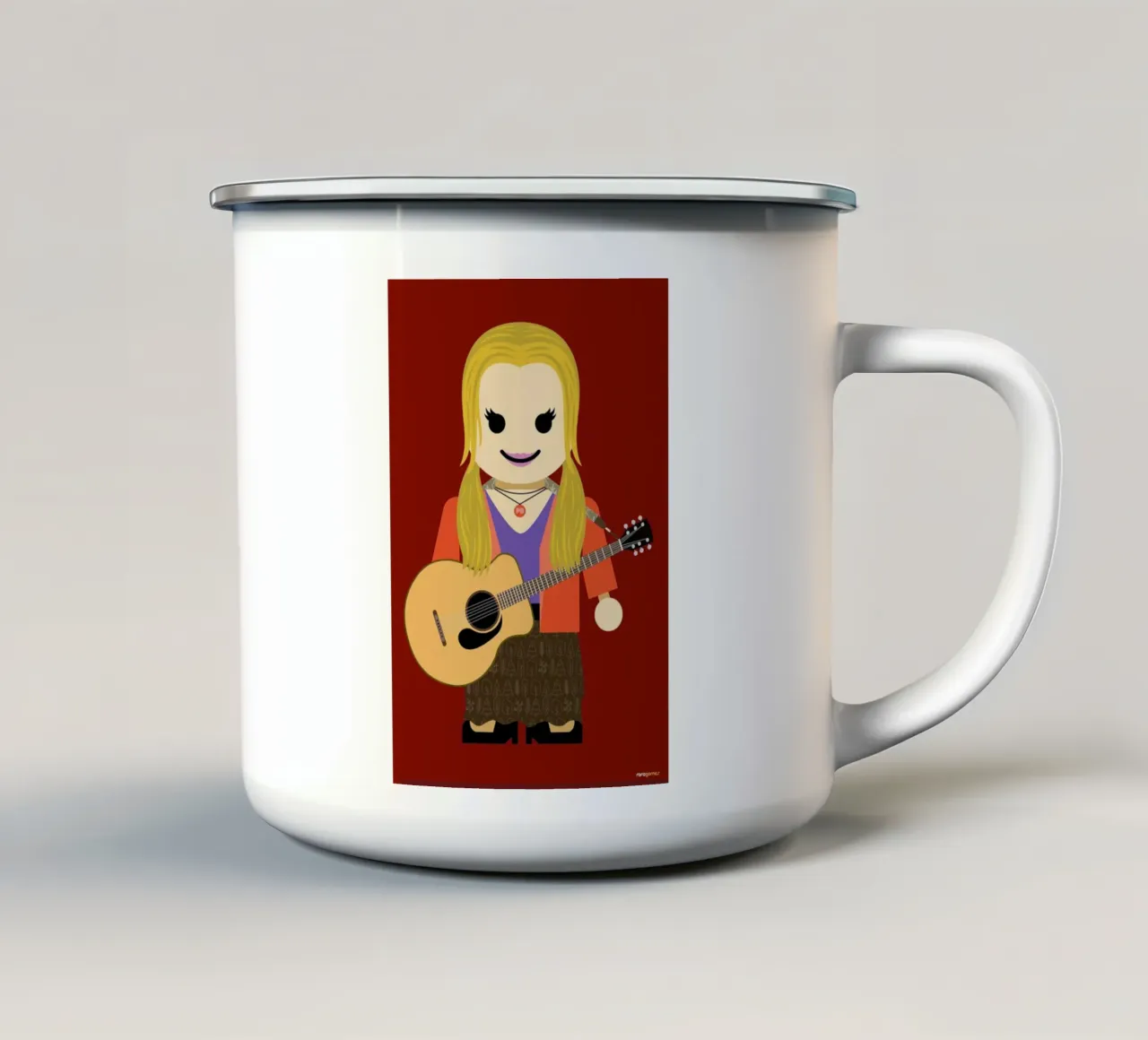 Phoebe Buffay Toy tazza in smalto da Rafa Gomes