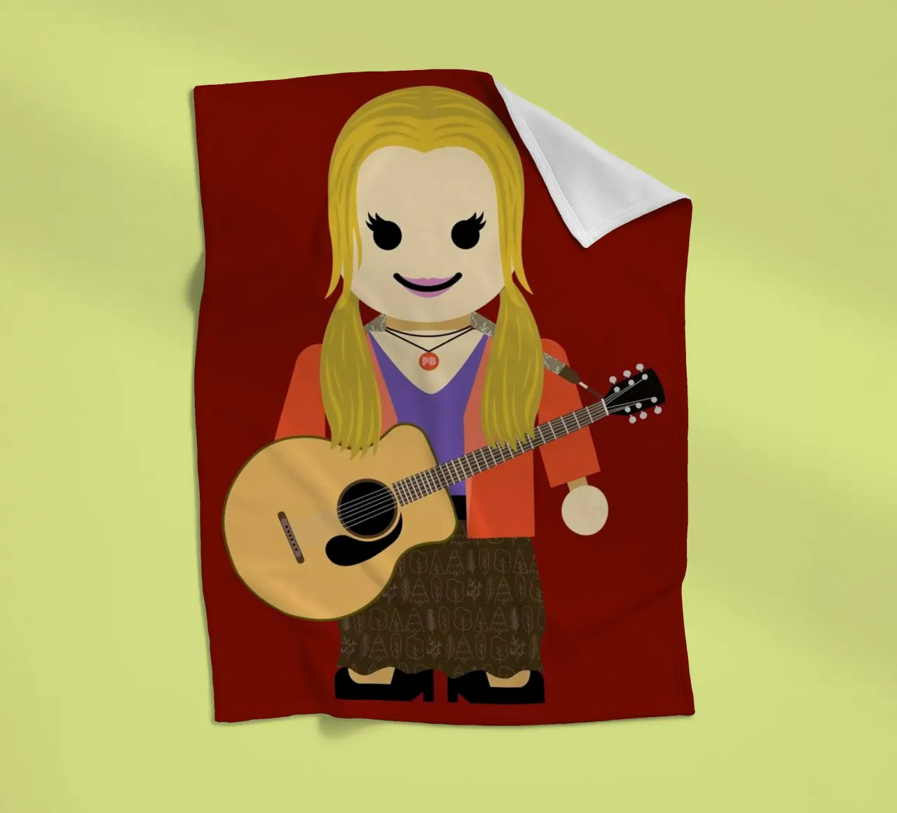 Phoebe Buffay Toy coperta in pile da Rafa Gomes