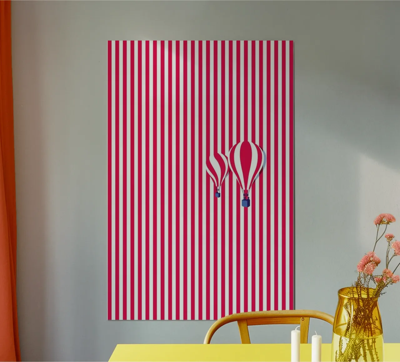 High Balloon poster con telaio in legno da La Come Di