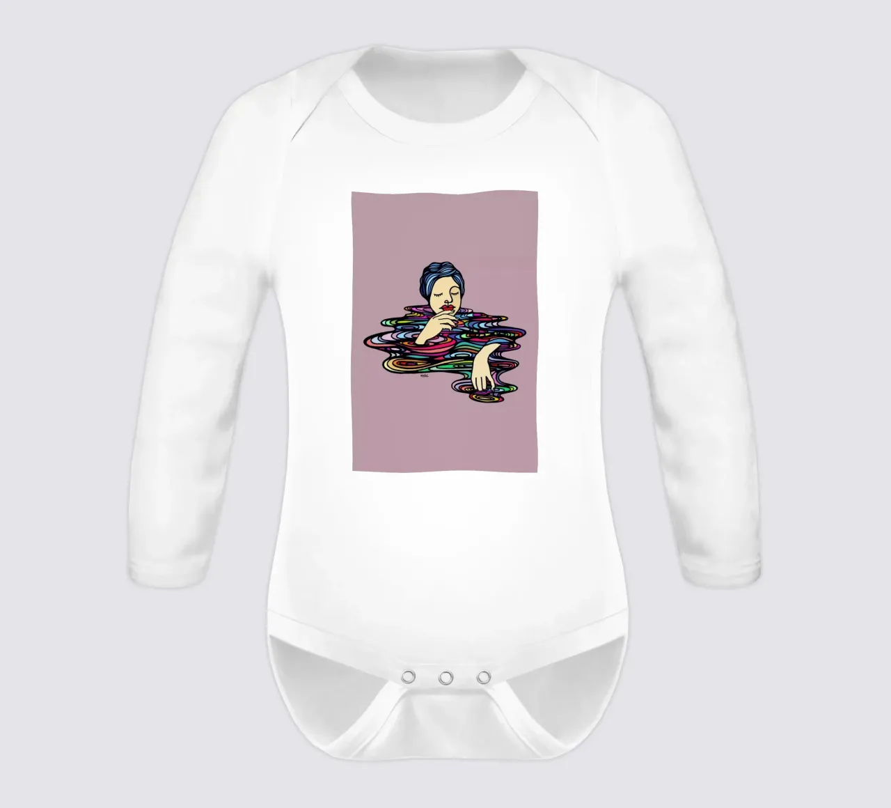 All Colors Inside Me body neonato maniche lunghe da Ninhol