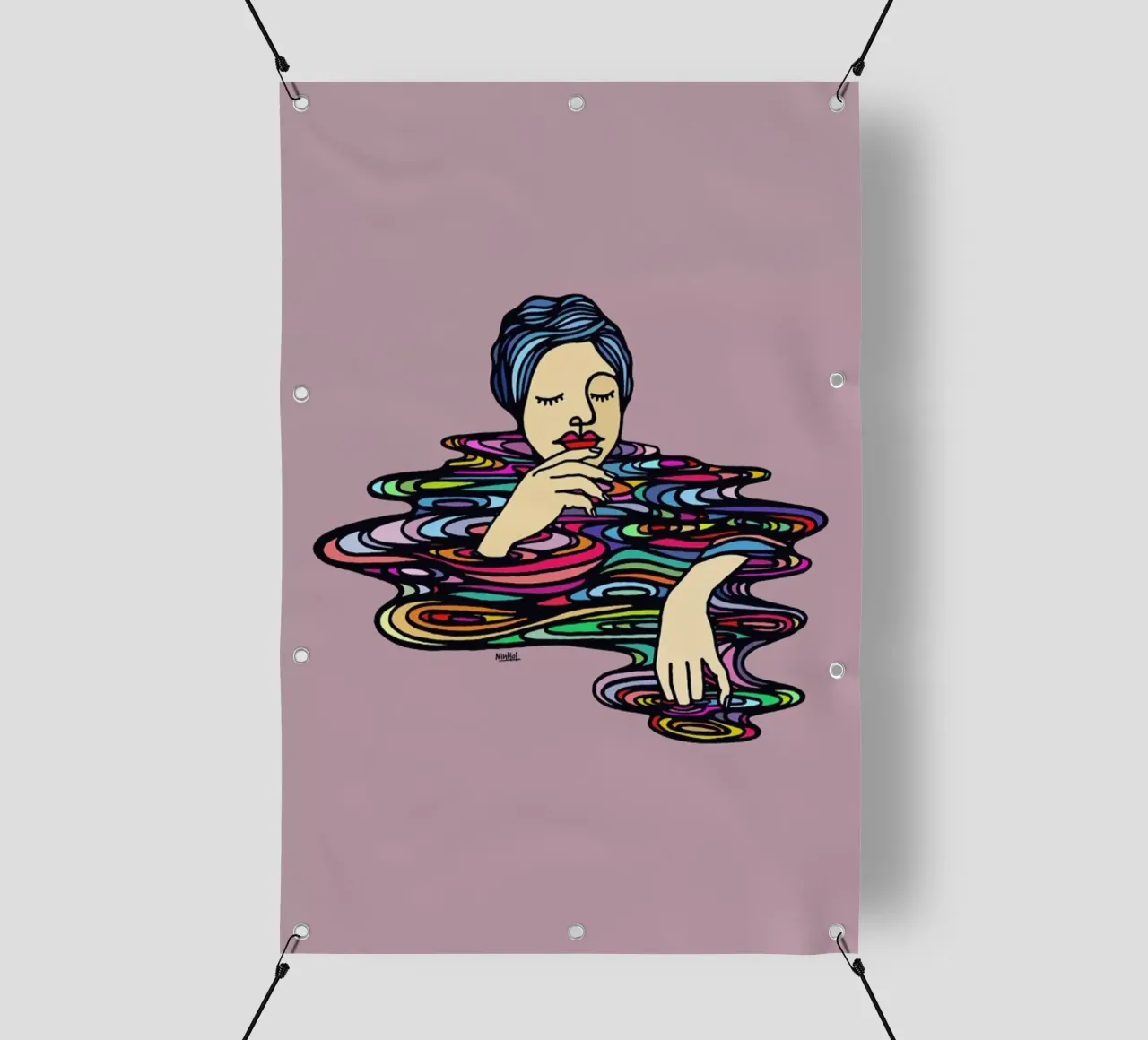 All Colors Inside Me telo in pvc da Ninhol